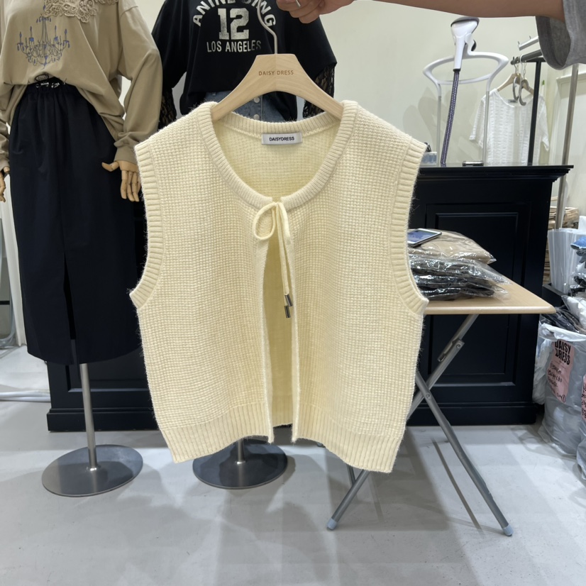 DAISY DRESS韓國直郵東大門實拍女裝新款24秋冬真品馬甲DAISY DRESS馬甲