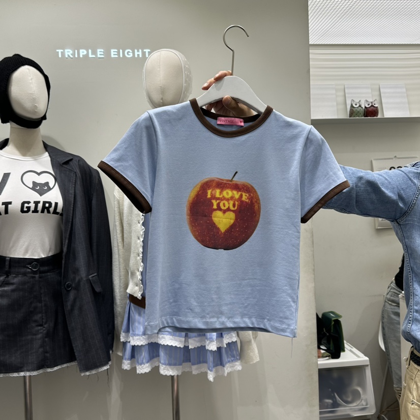 VINTAGE888/TRIPLE EIGHT韓國直郵東大門實拍女裝新品24秋冬T恤VINTAGE888/TRIPLE EIGHTT恤