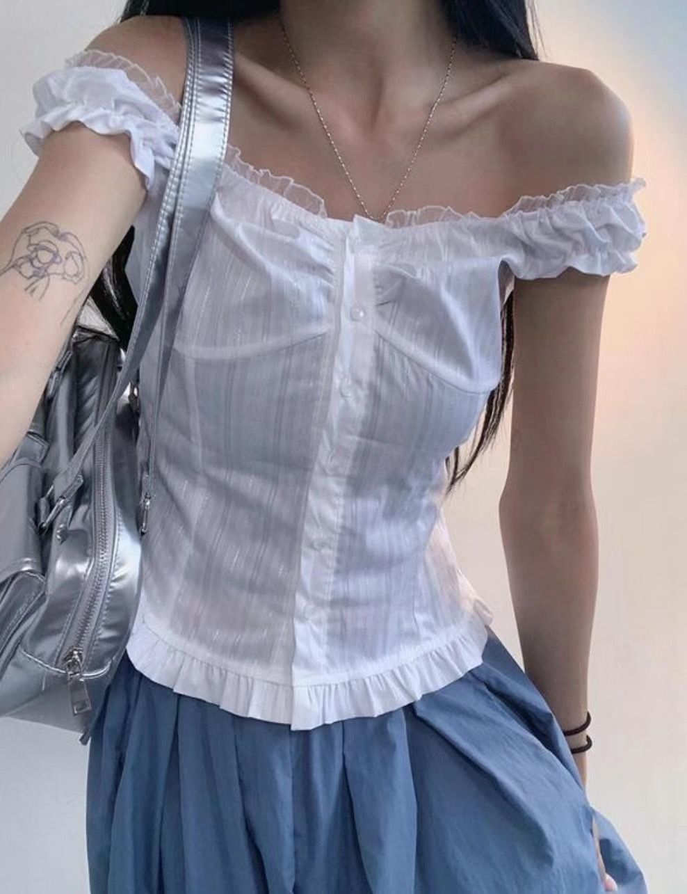 VERLIEBT韓國直郵東大門代購女裝新款真品時尚吊帶背心蕾絲VERLIEBT吊帶/背心