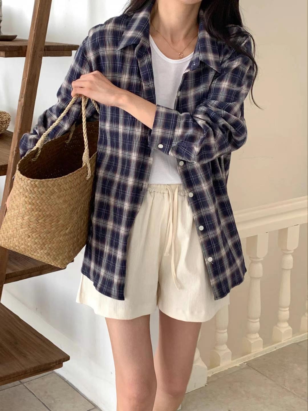 AND SLOW韓國直郵東大門代購女裝新款24秋冬推薦襯衫蕾絲衫VIVIANLEE襯衫/蕾絲衫圖色2