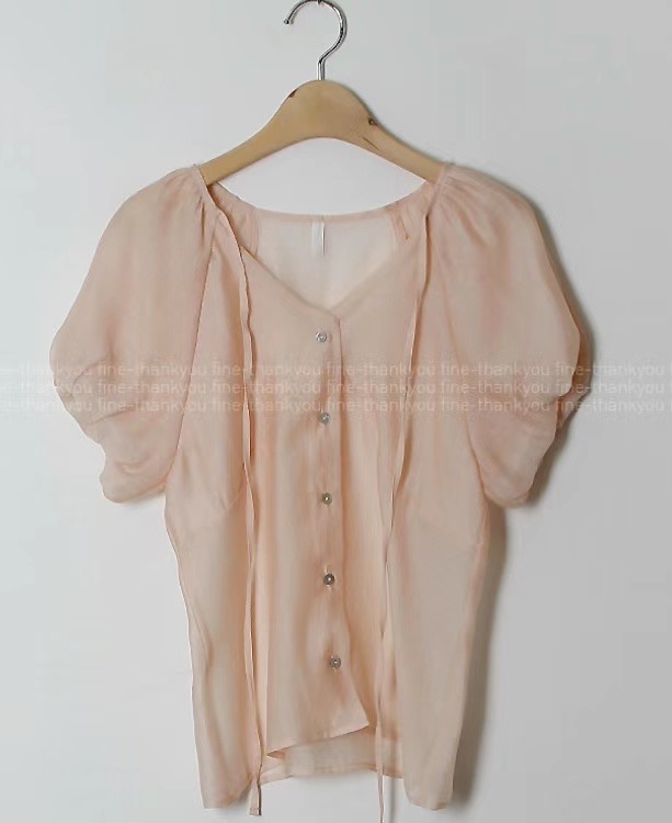 DEAR.L韓國直郵女裝新品休閑人氣真品熱賣職業24秋冬襯衫蕾絲衫DEAR.L襯衫/蕾絲衫