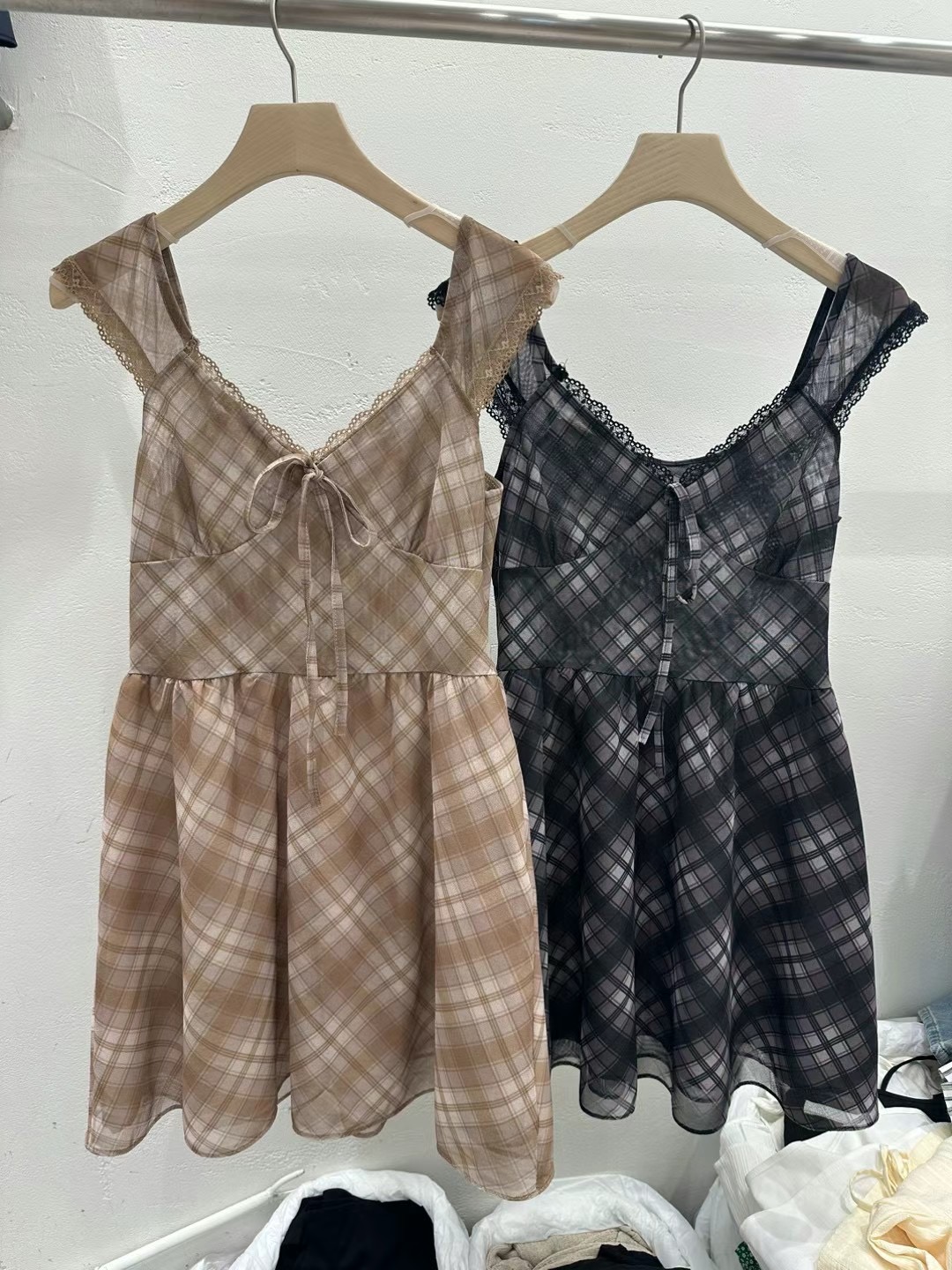 PLEASE韓國直郵東大門代購女裝新品24秋冬休閑時尚連衣裙PLEASE連衣裙