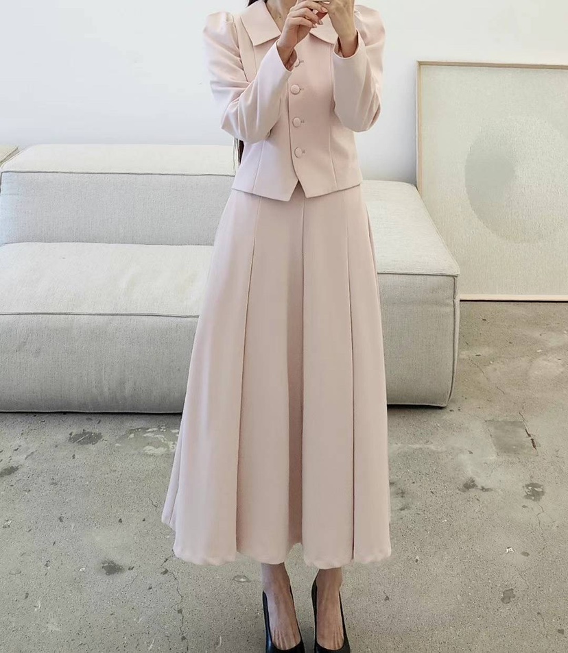 AMY COMPANY韓國直郵東大門實拍女裝新款24秋冬休閑長裙MABE長裙