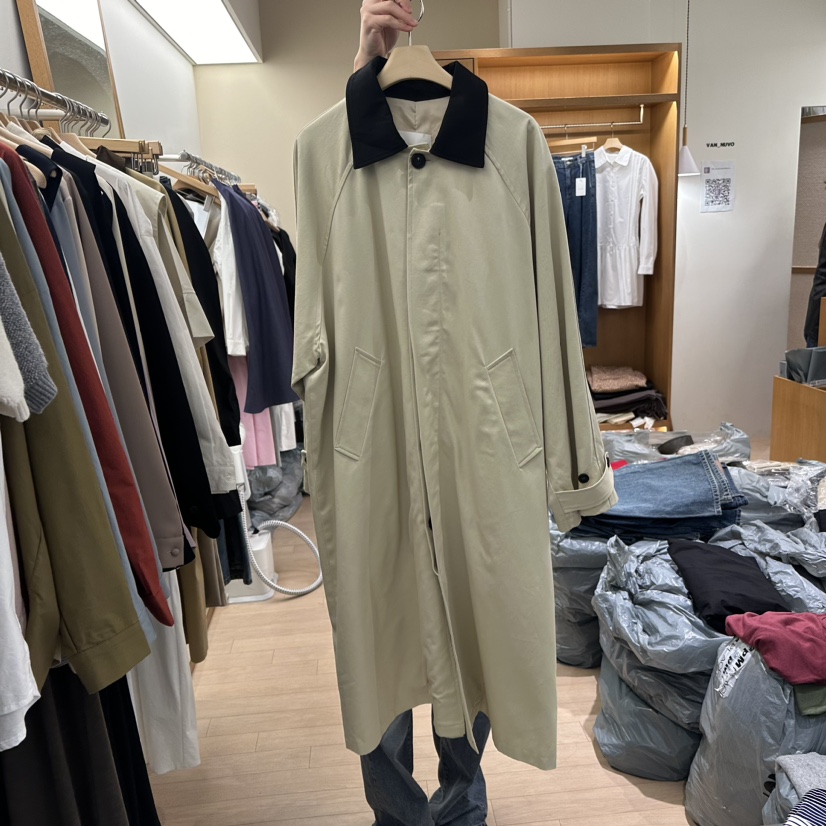 VAN NUVO韓國直郵女裝新品24秋冬休閑職業熱賣人氣長款風衣MOVENNE長款風衣圖色1