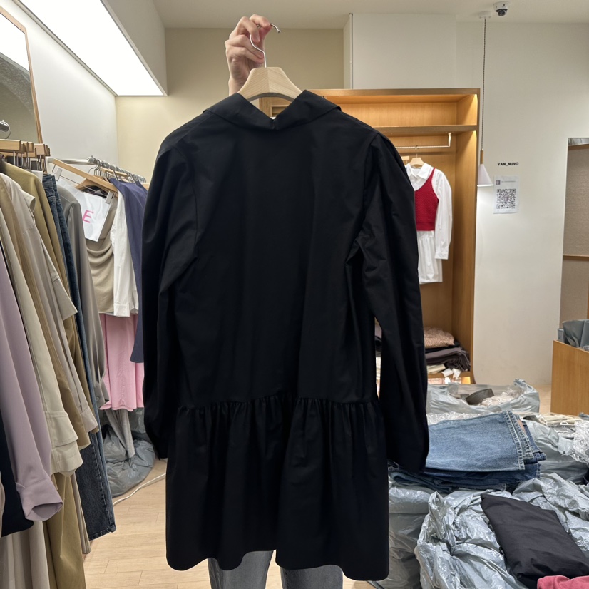 VAN NUVO韓國直郵東大門代購女裝新品職業真品24秋冬連衣裙MOVENNE連衣裙