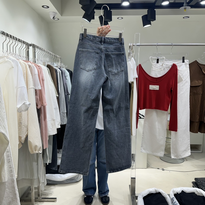 OWNS直郵韓國代購女裝新款時尚推薦熱賣休閑真品24秋冬牛仔褲OWNS牛仔褲
