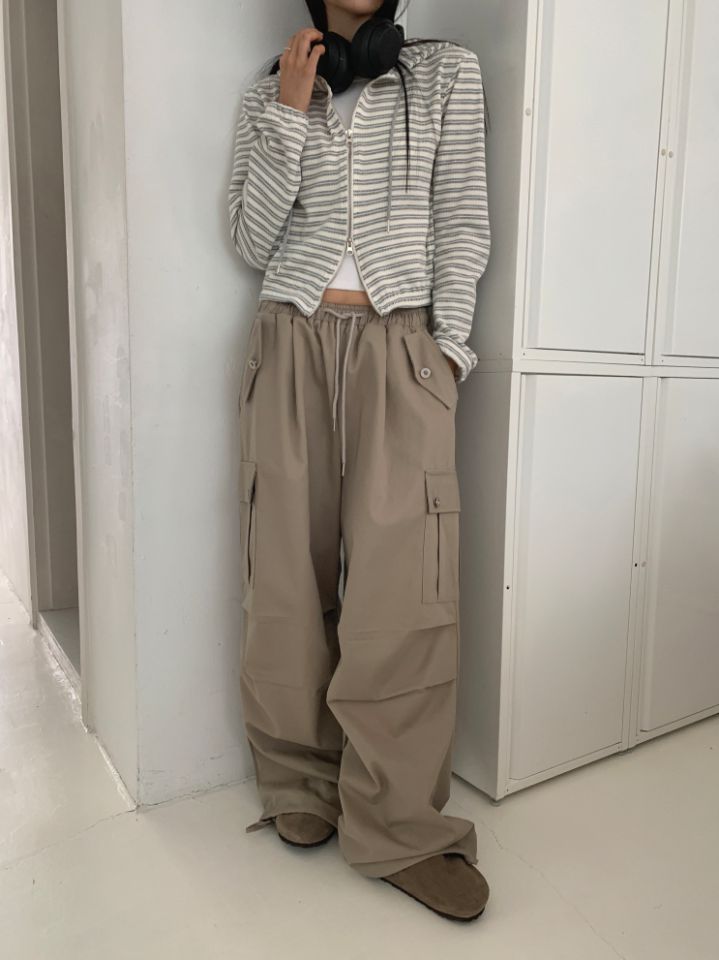 4LEAF直郵韓國代購女裝新款時尚人氣真品推薦24秋冬休閑褲4LEAF休閑褲