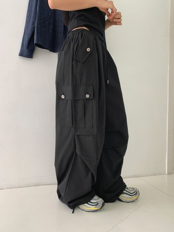 4LEAF直郵韓國代購女裝新款時尚人氣真品推薦24秋冬休閑褲4LEAF休閑褲