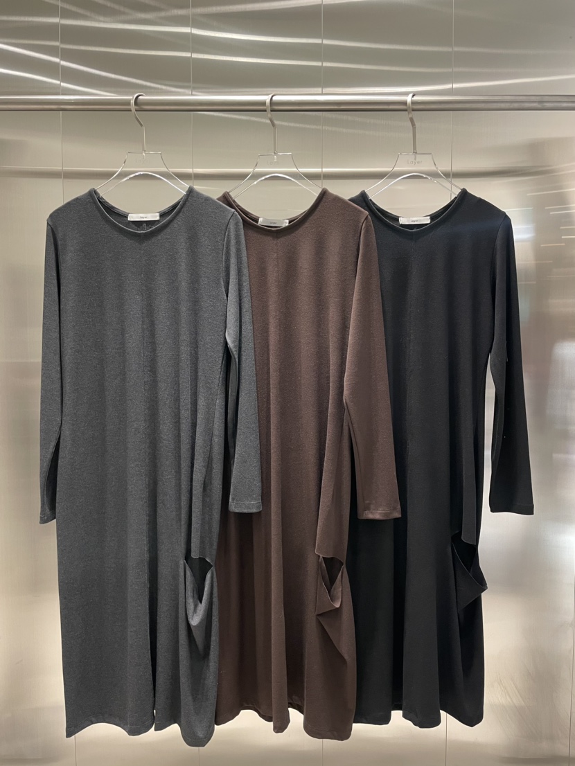 LAYER韓國直郵東大門實拍女裝新品24秋冬推薦職業真品連衣裙NOFYBE連衣裙