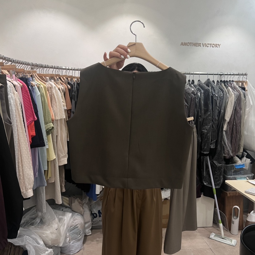 ANOTHER VICTORY韓國直郵東大門實拍女裝新品職業吊帶背心PRIVIE吊帶/背心