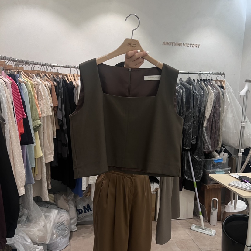 ANOTHER VICTORY韓國直郵東大門實拍女裝新品職業吊帶背心PRIVIE吊帶/背心