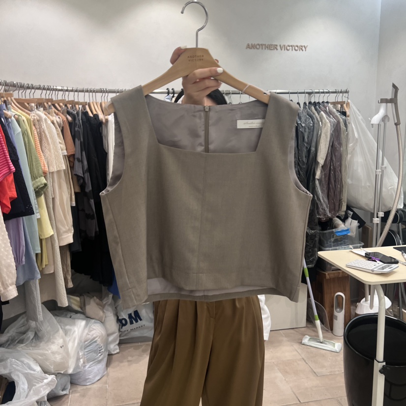 ANOTHER VICTORY韓國直郵東大門實拍女裝新品職業吊帶背心PRIVIE吊帶/背心圖色2