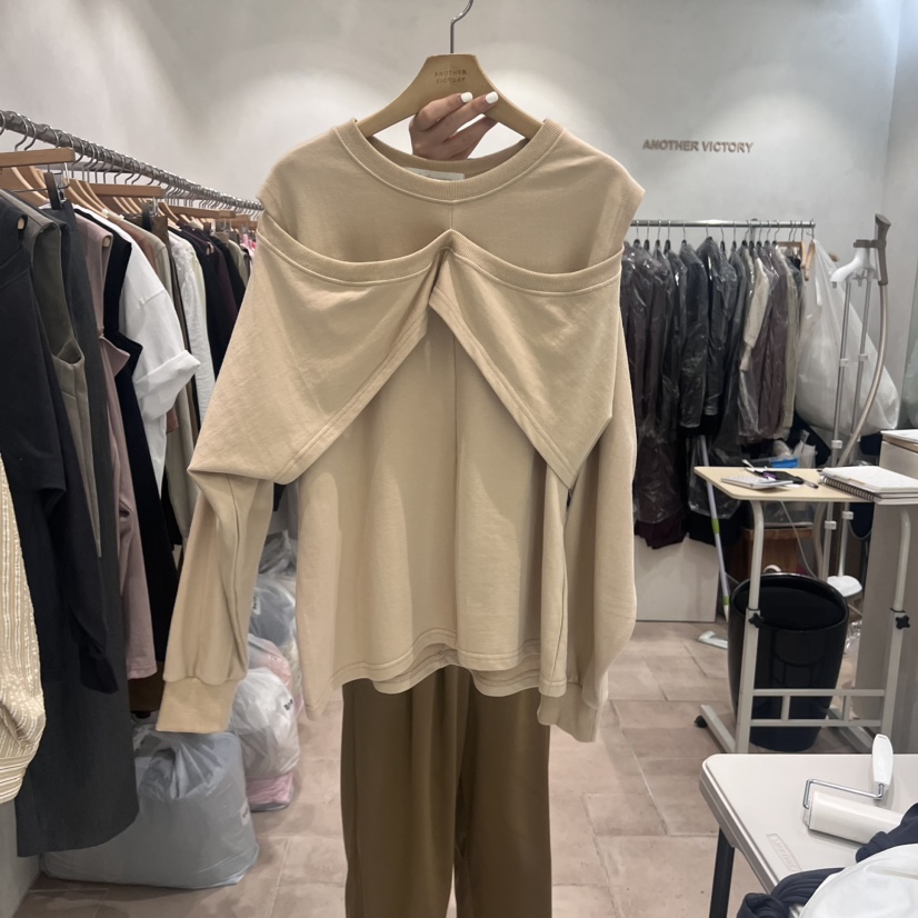 ANOTHER VICTORY直郵韓國代購女裝新品人氣熱賣真品休閑衛衣PRIVIE衛衣圖色2