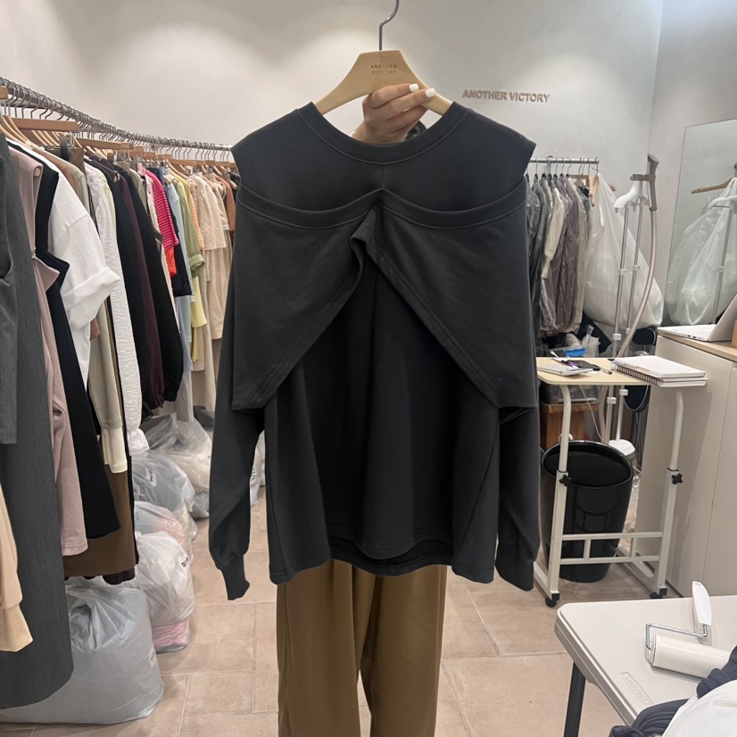 ANOTHER VICTORY直郵韓國代購女裝新品人氣熱賣真品休閑衛衣PRIVIE衛衣圖色3