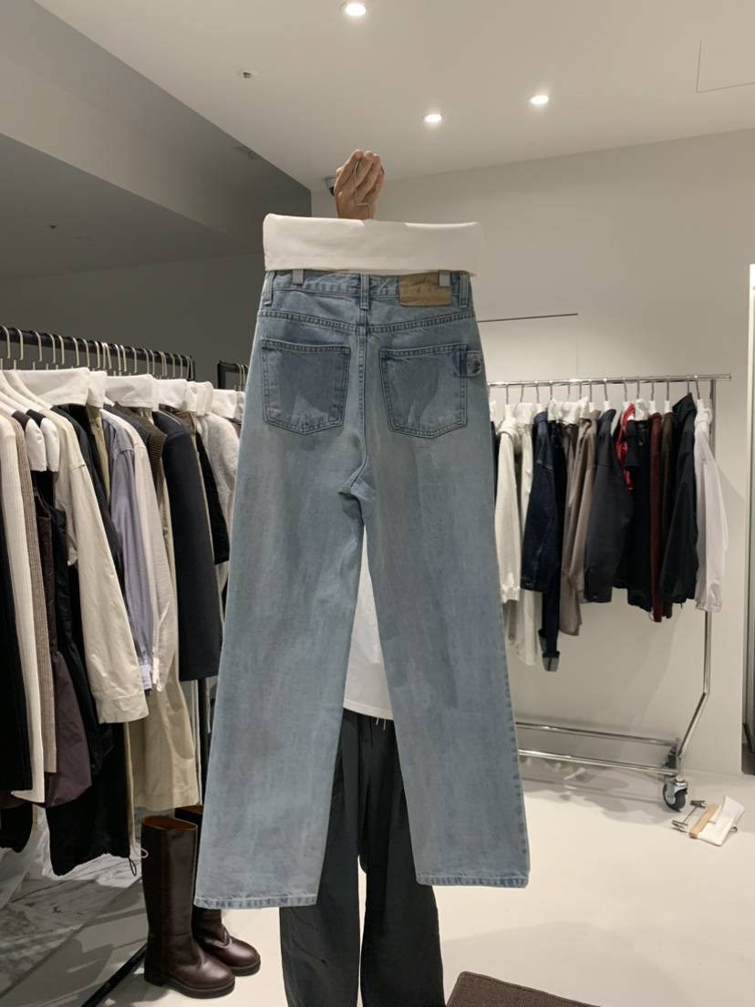 BRUNCH直郵韓國代購女裝新品人氣推薦時尚休閑24秋冬牛仔褲THE BRUNCH牛仔褲