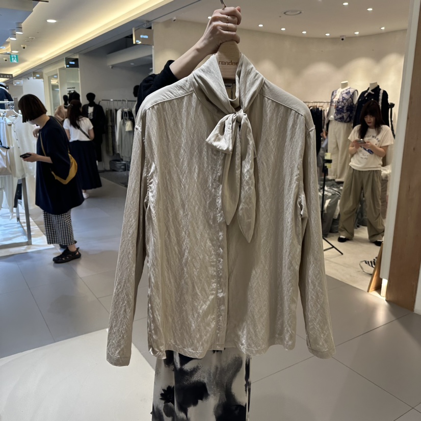 render韓國直郵東大門實拍女裝新款24秋冬真品襯衫蕾絲衫RENDER襯衫/蕾絲衫