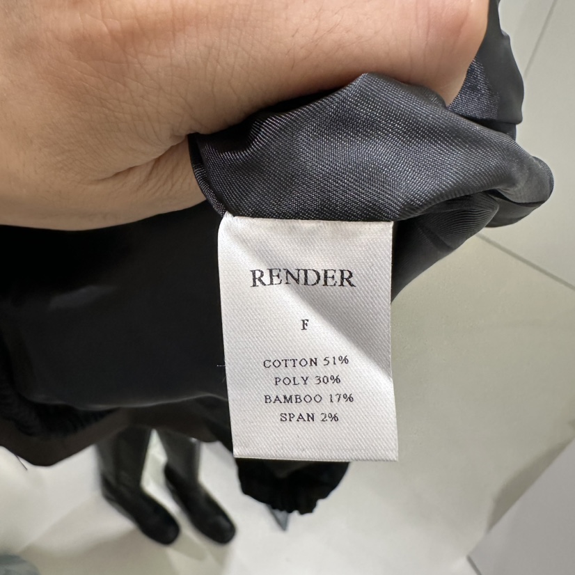 render韓國直郵女裝新品時尚職業真品人氣24秋冬推薦夾克RENDER夾克
