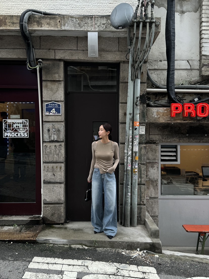 SUNDER MARKET韓國直郵東大門實拍女裝新款人氣時尚牛仔褲SUNDER MARKET牛仔褲
