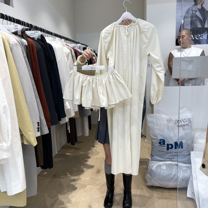 awear直郵韓國代購女裝新品真品時尚推薦休閑人氣職業連衣裙awear/RUMIRU連衣裙