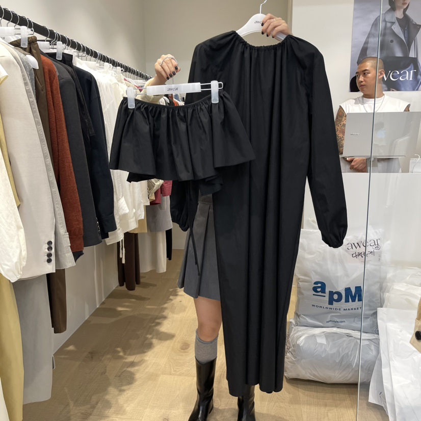 awear直郵韓國代購女裝新品真品時尚推薦休閑人氣職業連衣裙awear/RUMIRU連衣裙圖色2