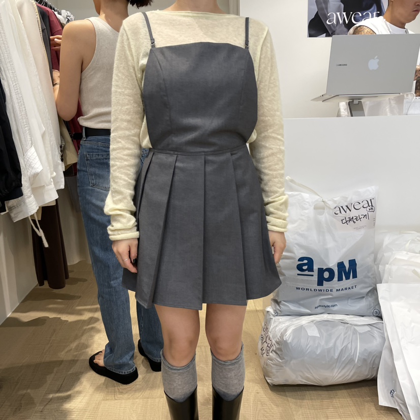 awear韓國直郵東大門代購女裝新款24春夏熱賣推薦職業連衣裙awear/RUMIRU連衣裙