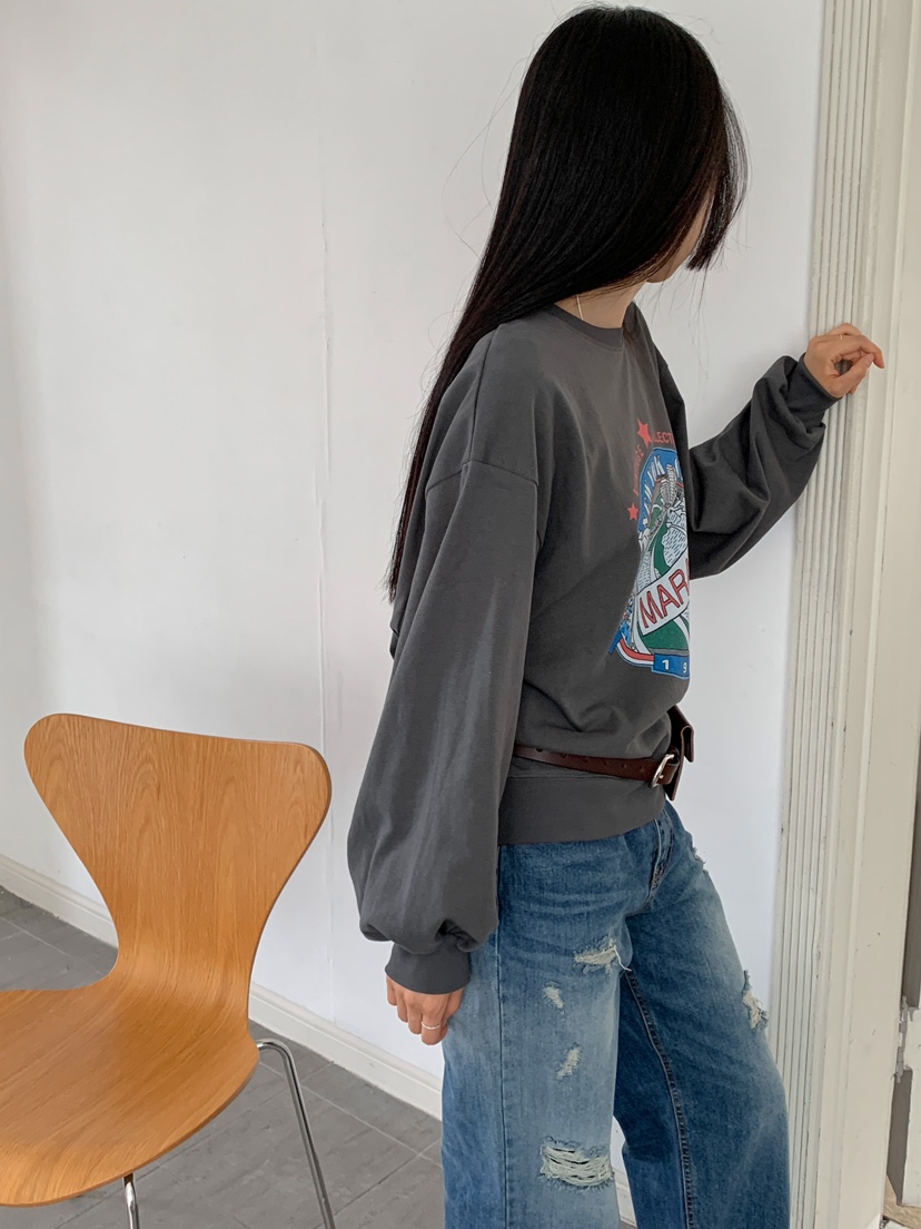 ILLO韓國直郵東大門代購女裝新品真品職業時尚休閑熱賣衛衣MILLIMETER衛衣