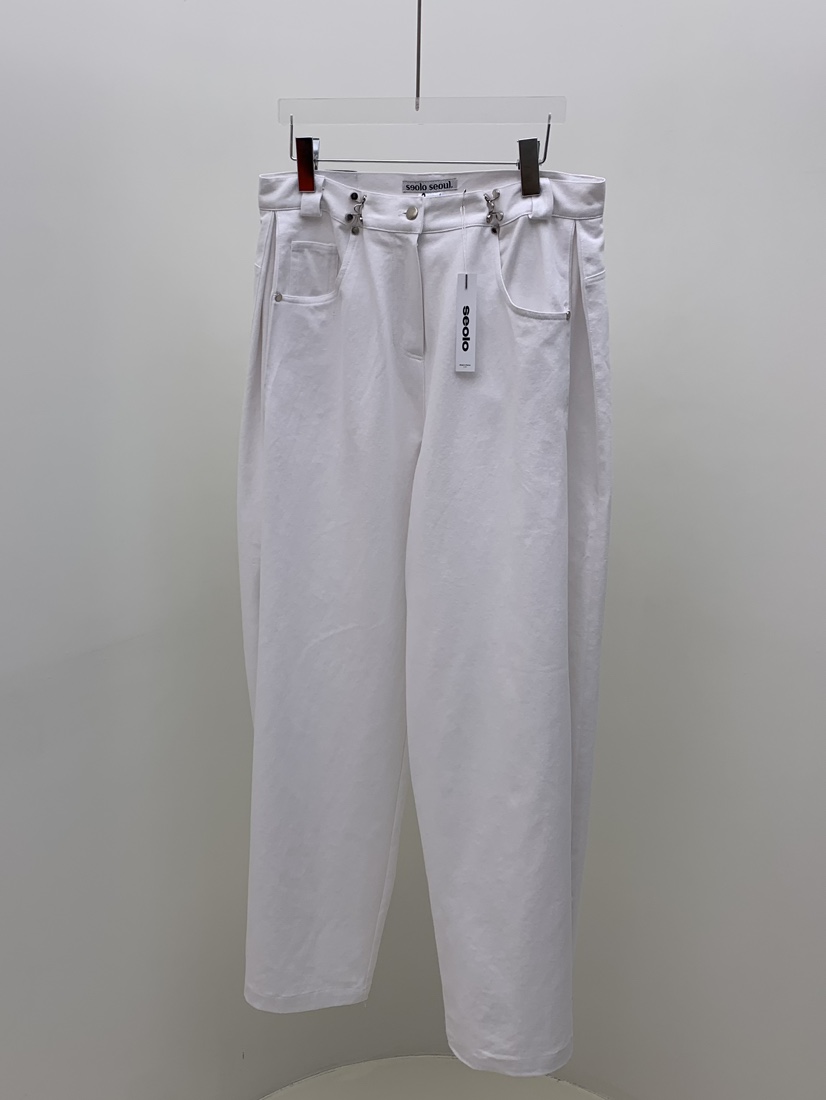 Seolo seoul韓國直郵東大門代購女裝新品熱賣24秋夏休閑褲Seolo seoul休閑褲圖色2