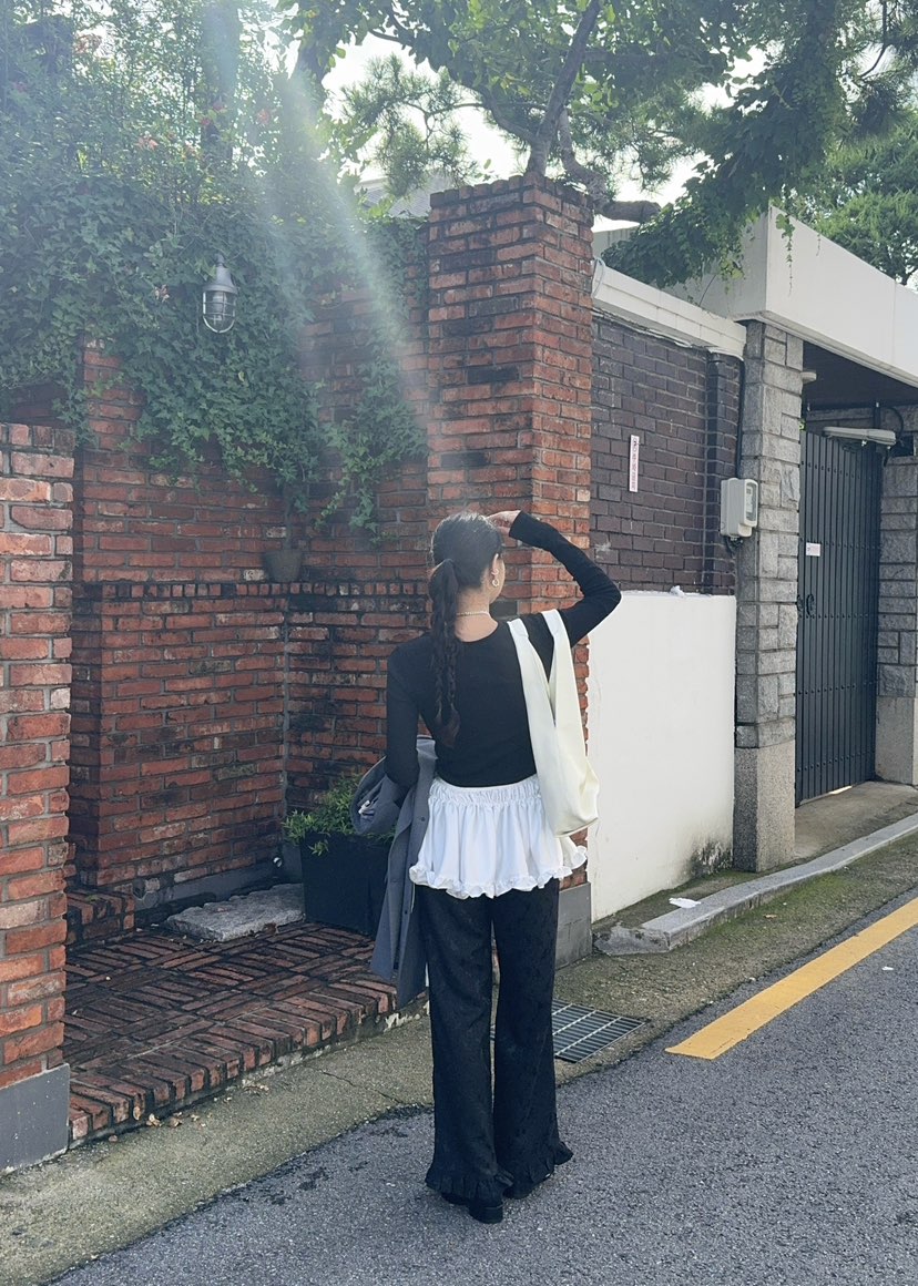 OUPPT韓國直郵東大門代購女裝新款熱賣24秋夏真品職業休閑褲OUPPT休閑褲