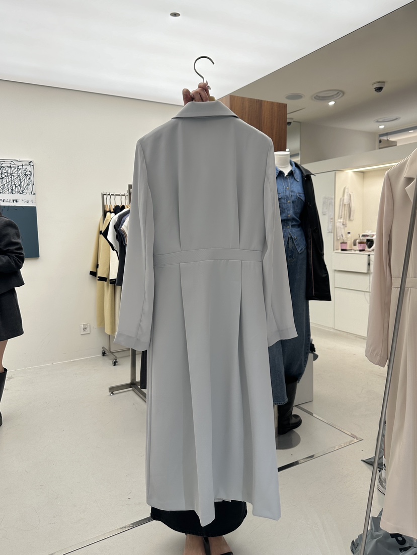 MER/ANGELO BIANCO韓國直郵東大門代購女裝新品推薦長款風衣MER/ANGELO BIANCO長款風衣