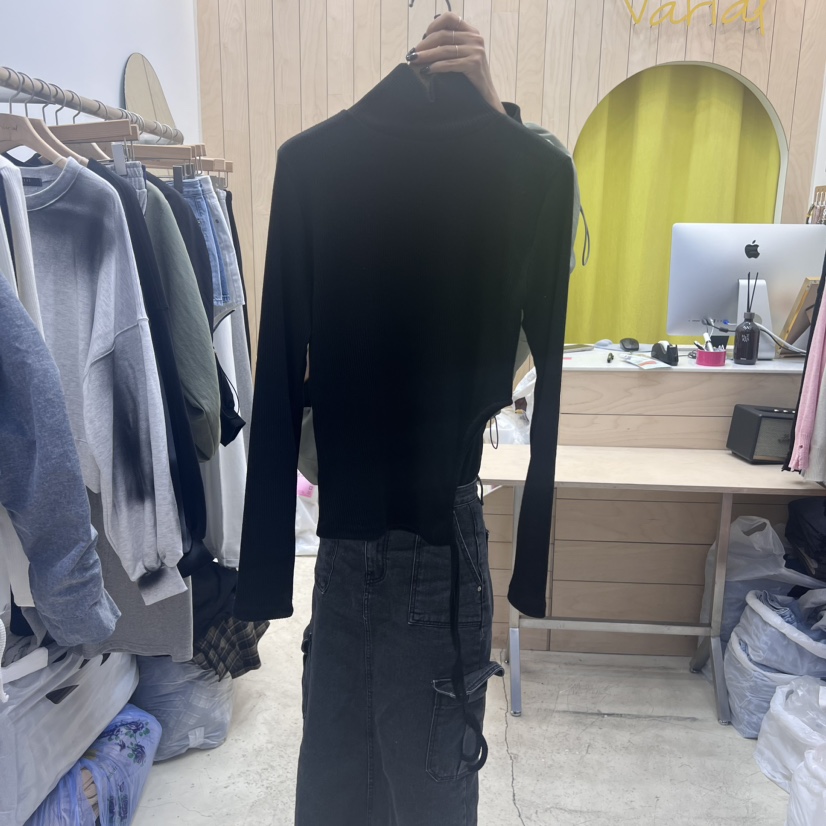 VARIAL韓國直郵東大門代購女裝新品職業休閑人氣24春夏長袖T恤VARIAL長袖T恤圖色2