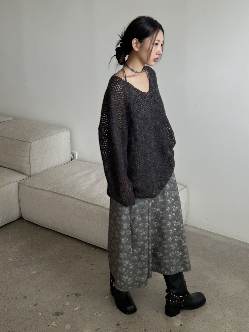 BUCKLE韓國直郵東大門代購女裝新款24秋冬休閑熱賣連衣裙BUCKLE連衣裙