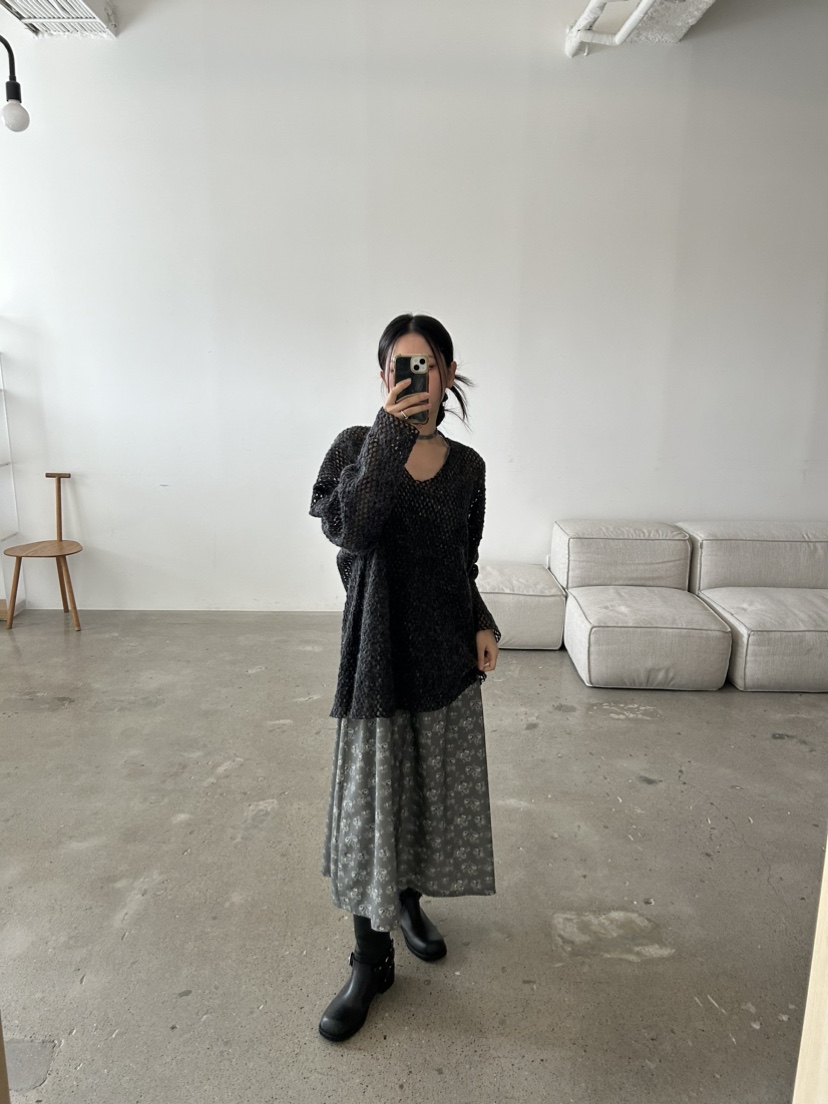 BUCKLE韓國直郵東大門代購女裝新款24秋冬休閑熱賣連衣裙BUCKLE連衣裙