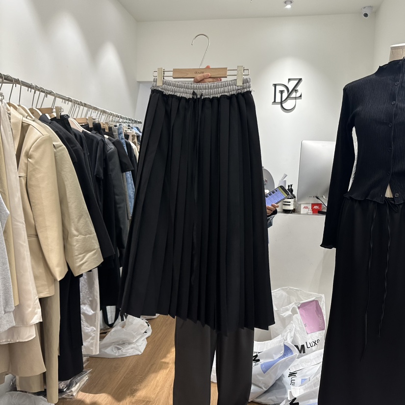 DOUZE韓國直郵女裝新品時尚真品熱賣休閑24秋冬半身裙中短裙DOUZE半身裙/中短裙圖色2