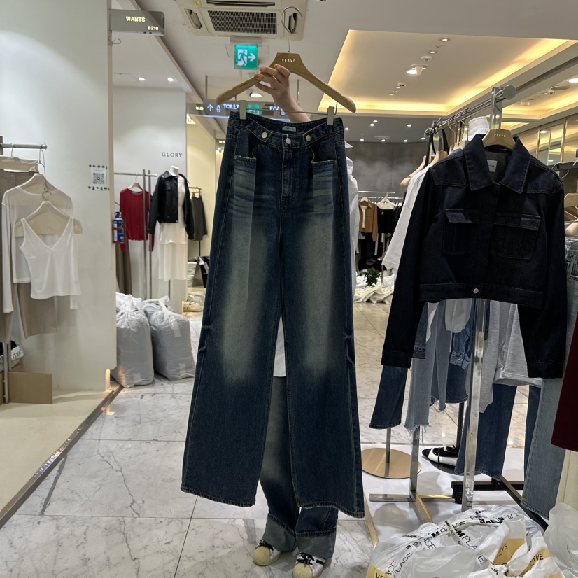 KIRKE韓國直郵東大門實拍女裝新品真品人氣熱賣職業推薦牛仔褲VERVE牛仔褲