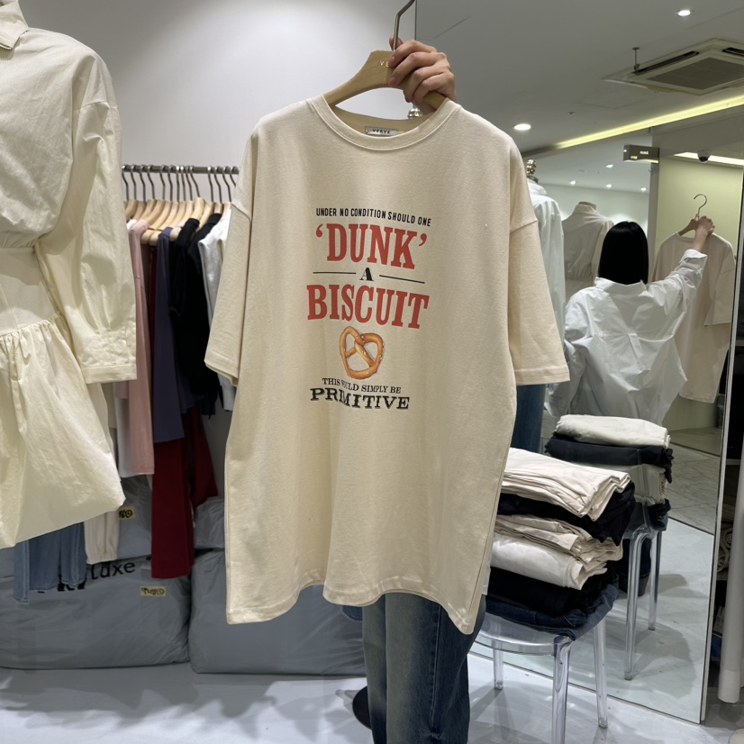 KIRKE韓國直郵女裝新款熱賣人氣24春夏時尚職業休閑推薦T恤VERVET恤圖色2