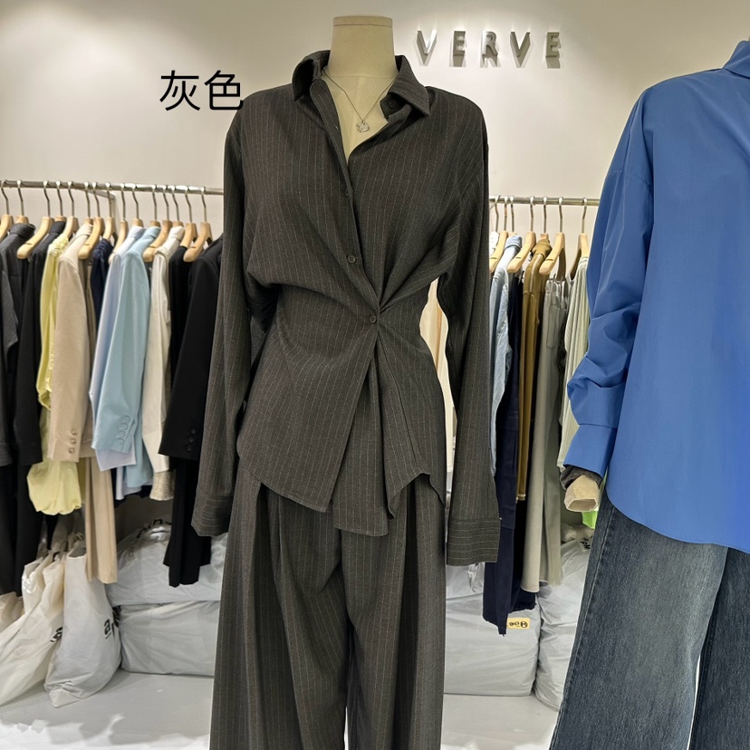 KIRKE直郵韓國代購女裝新品24春夏休閑職業時尚真品人氣T恤VERVET恤