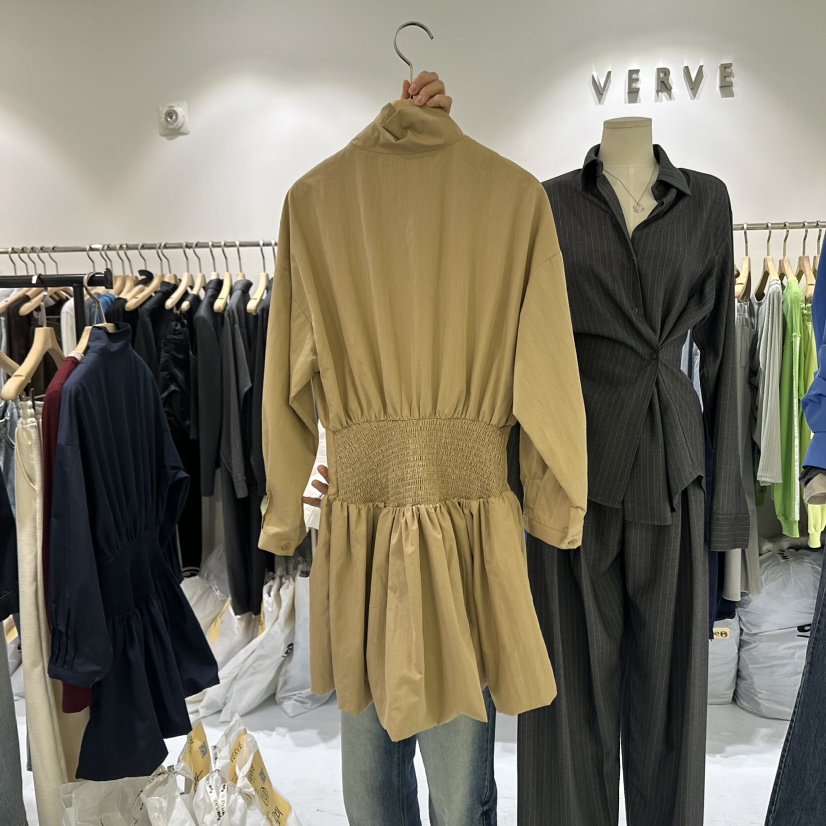 KIRKE韓國直郵東大門代購女裝新品時尚24秋冬推薦休閑連衣裙VERVE連衣裙
