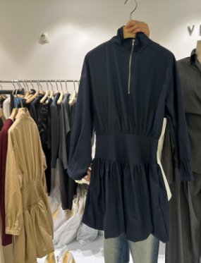 KIRKE韓國直郵東大門代購女裝新品時尚24秋冬推薦休閑連衣裙VERVE連衣裙圖色2