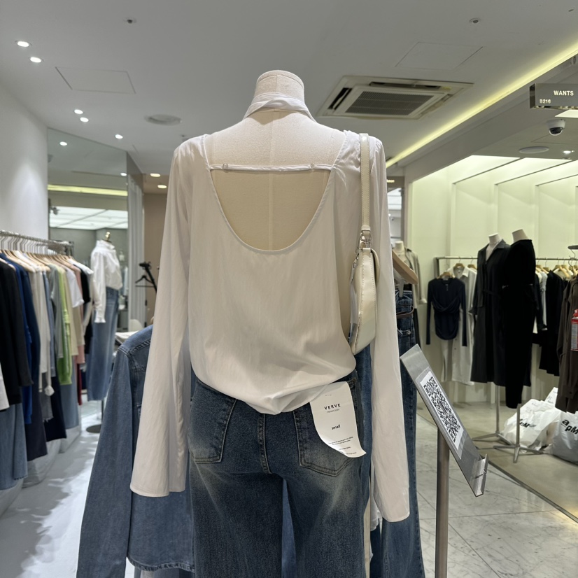 KIRKE直郵韓國代購女裝新款休閑人氣熱賣24秋冬襯衫蕾絲衫VERVE襯衫/蕾絲衫