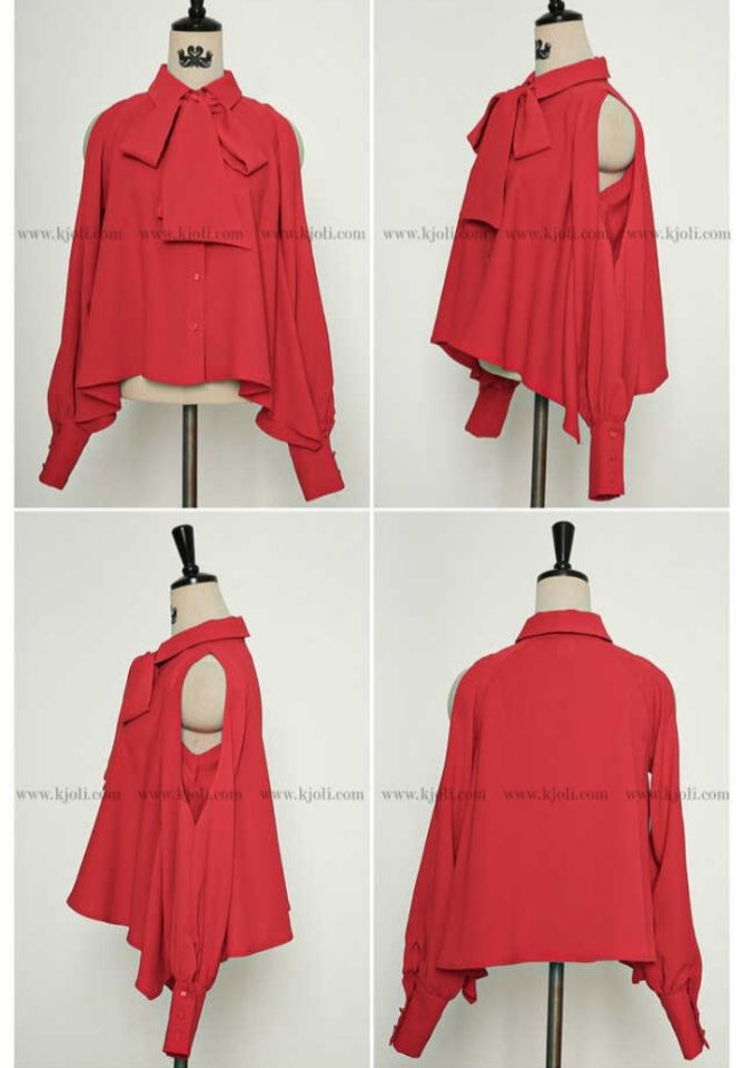 火Ⅱ-화투-T韓國直郵東大門實拍女裝新品24秋冬襯衫蕾絲衫火Ⅱ襯衫/蕾絲衫