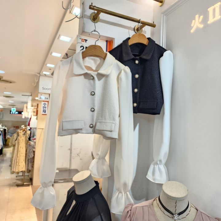 火Ⅱ-화투-T韓國直郵東大門實拍女裝新款時尚24秋冬夾克火Ⅱ夾克