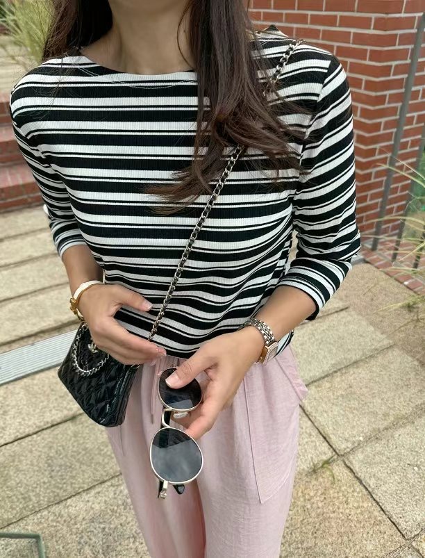 라떼韓國直郵東大門代購女裝新款人氣真品推薦休閑熱賣時尚T恤Latte_T恤