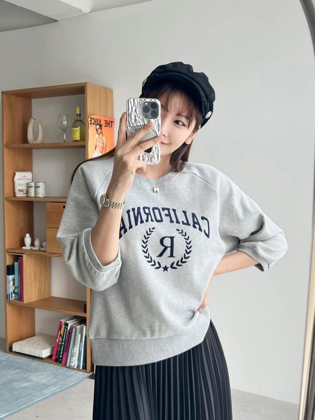 라떼韓國直郵女裝新款時尚24秋冬職業推薦真品休閑熱賣衛衣Latte_衛衣圖色3