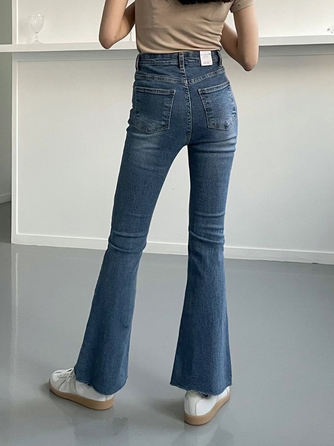 DOUBLEM韓國直郵東大門代購女裝新款熱賣職業24秋冬牛仔褲DOUBLEM牛仔褲