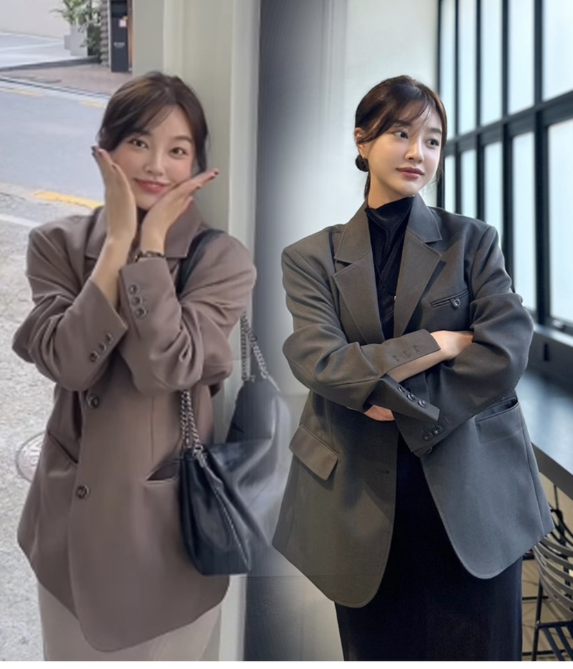 DOUBLEIN韓國直郵東大門代購女裝新款24秋冬職業熱賣夾克DOUBLEIN夾克
