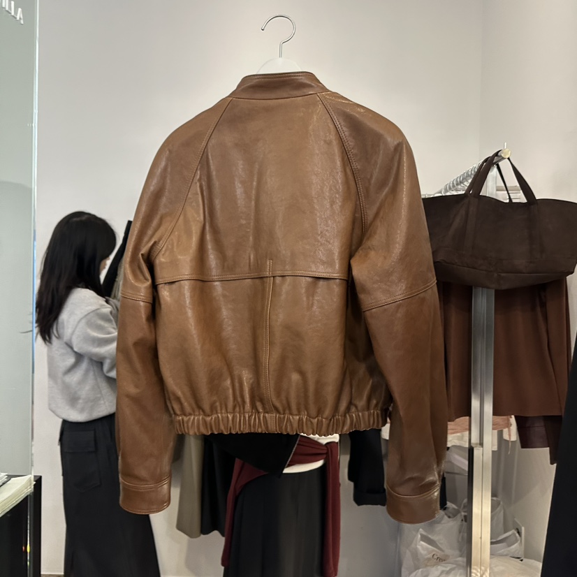 CREAMVILLA韓國直郵女裝新款真品人氣24秋冬時尚推薦皮衣CREAMVILLA皮衣