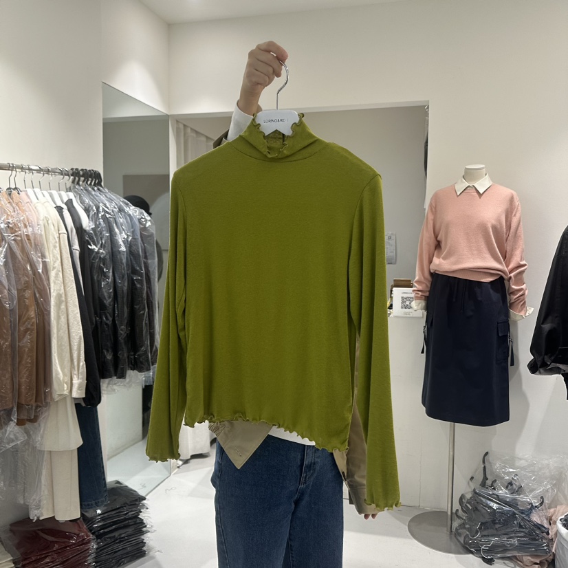 LORING RE-I/BARE直郵韓國代購女裝新款職業時尚長袖T恤LORING RE-I/BARE長袖T恤圖色2