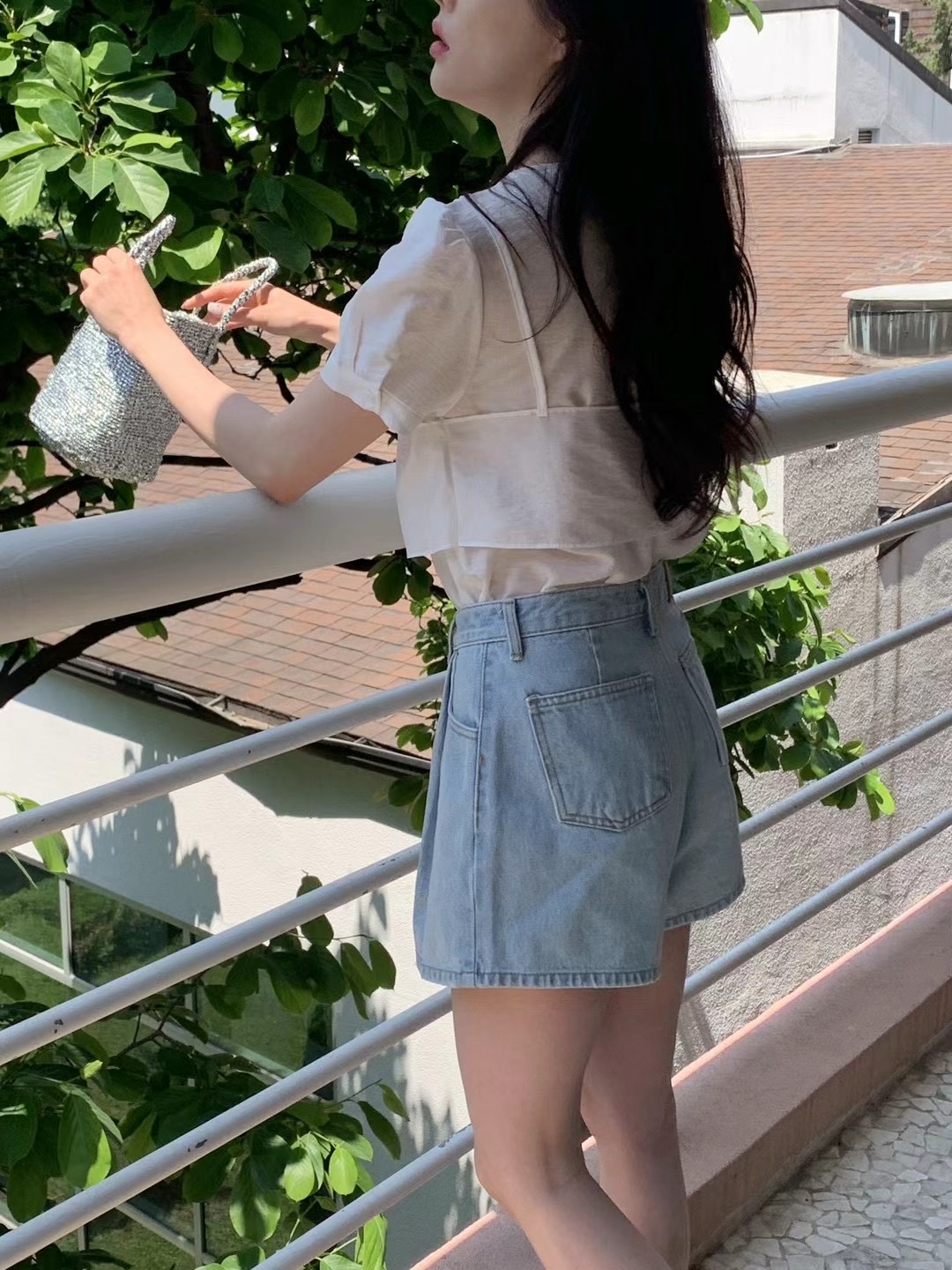 OUIR直郵韓國代購女裝新品人氣時尚職業休閑24秋冬襯衫蕾絲衫OUIR襯衫/蕾絲衫