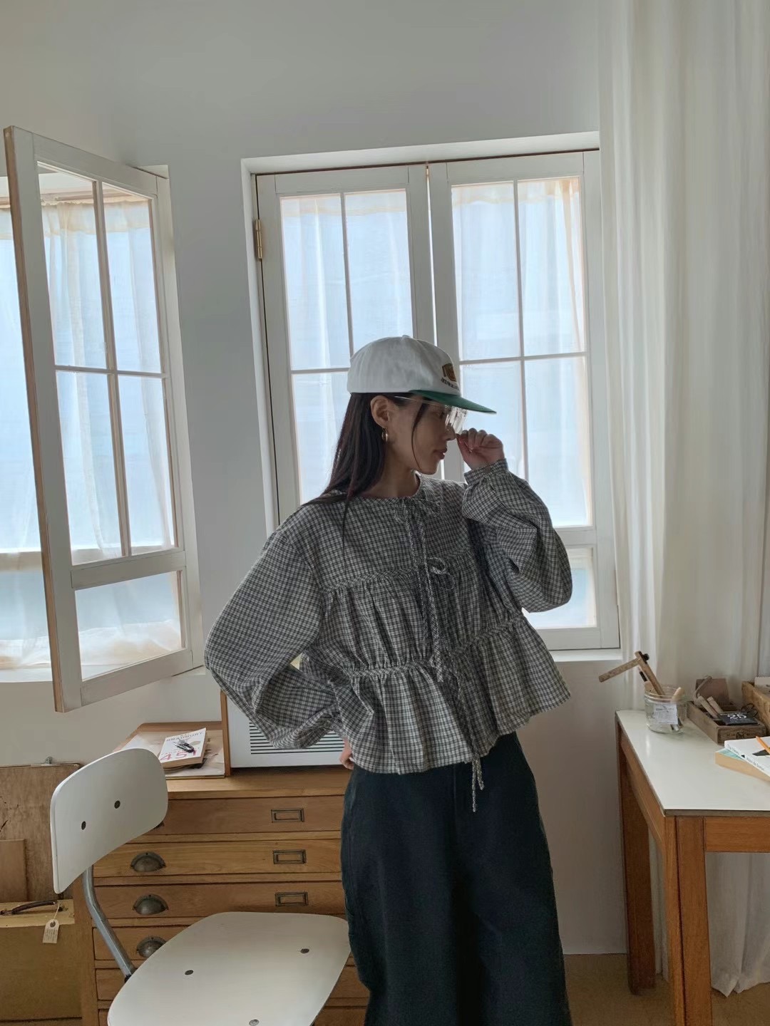 STANDING韓國直郵東大門代購女裝新品人氣熱賣推薦襯衫蕾絲衫STANDING襯衫/蕾絲衫