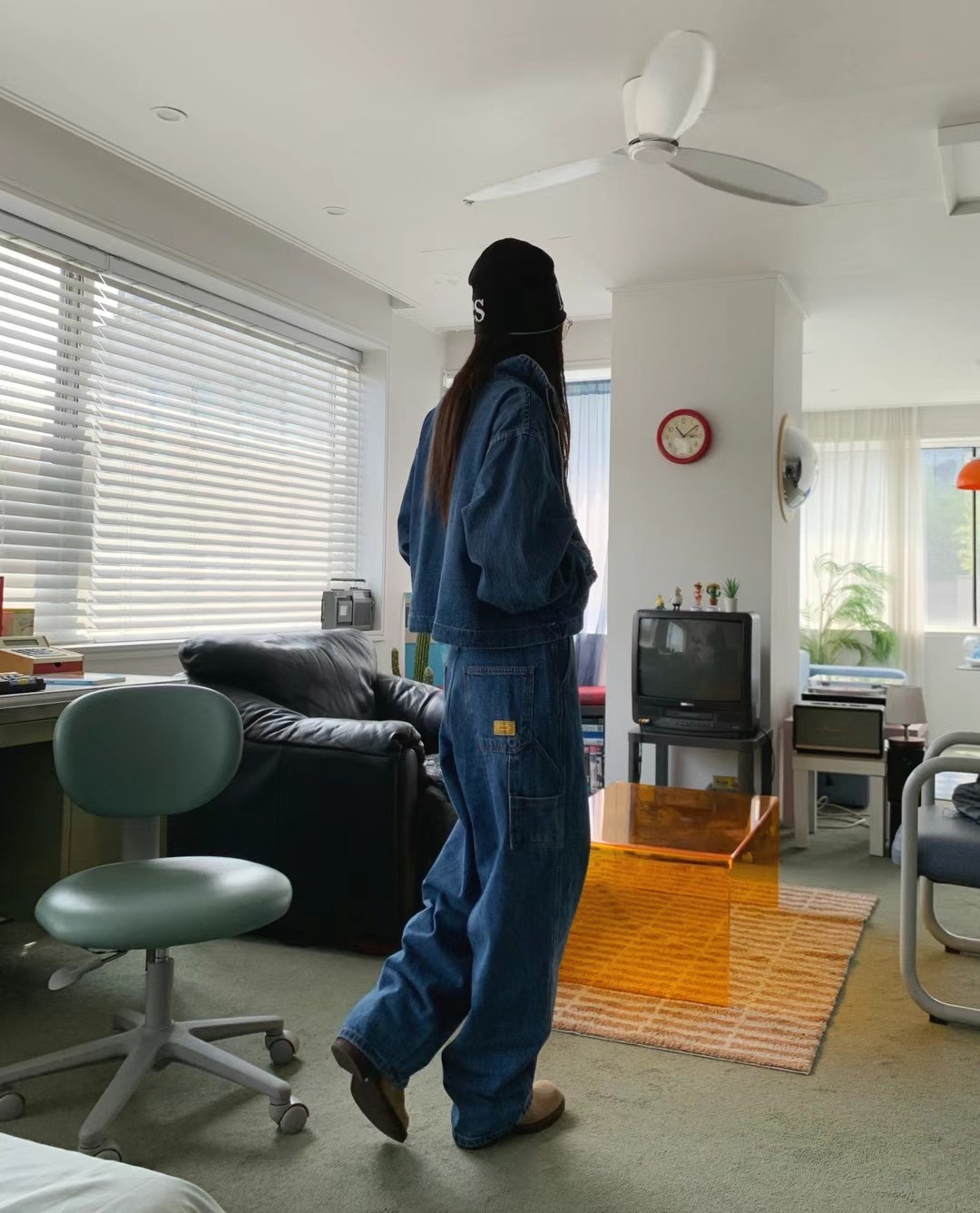 STANDING韓國直郵東大門實拍女裝新款休閑時尚人氣24秋冬衛衣STANDING衛衣